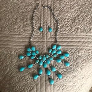 Necklace and matching earrings